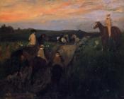 埃德加 德加 : The Promenade on Houseback